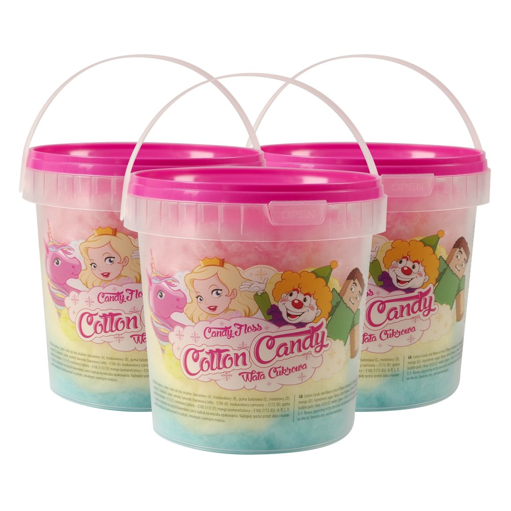 Cotton candy in cup 1L / 12 pcs
